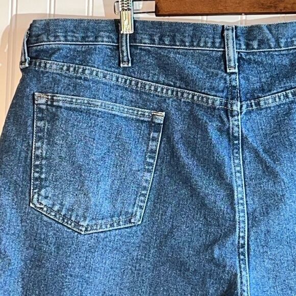 Wrangler Jeans Shorts Mens 44 X 10 Relaxed Fit Blue Pockets Chore Cowboy Western - Picture 7 of 10